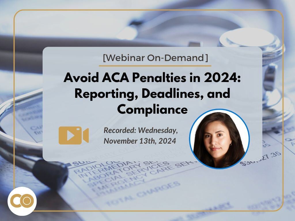 ACA Compliance Webinar Recording Banner