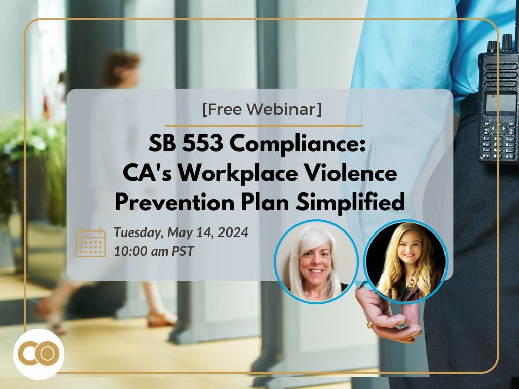 SB 553 Compliance: CA's Workplace Violence Prevention Plan Simplified